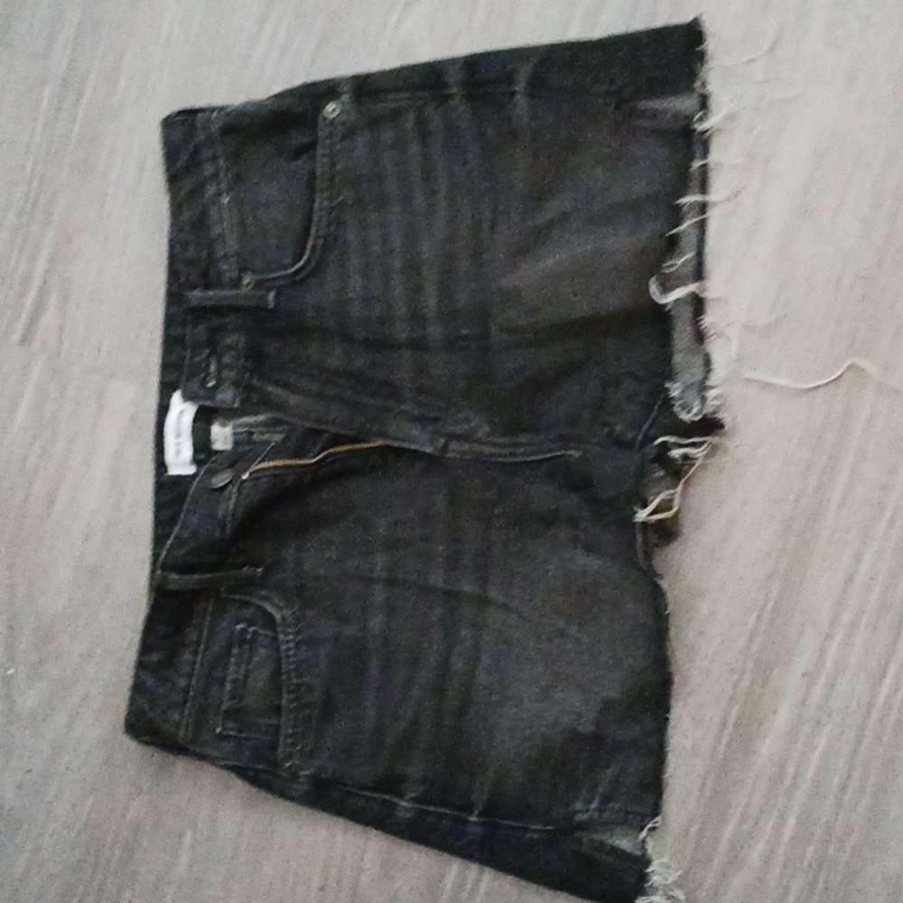 True Religion jean shorts high-rise size 28 waist runs a little small